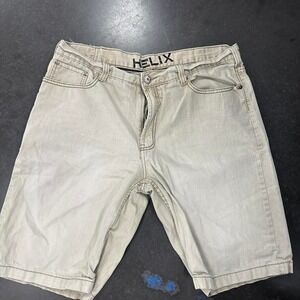 sick pair of Helix tan jorts Size 38 with dope back pockets